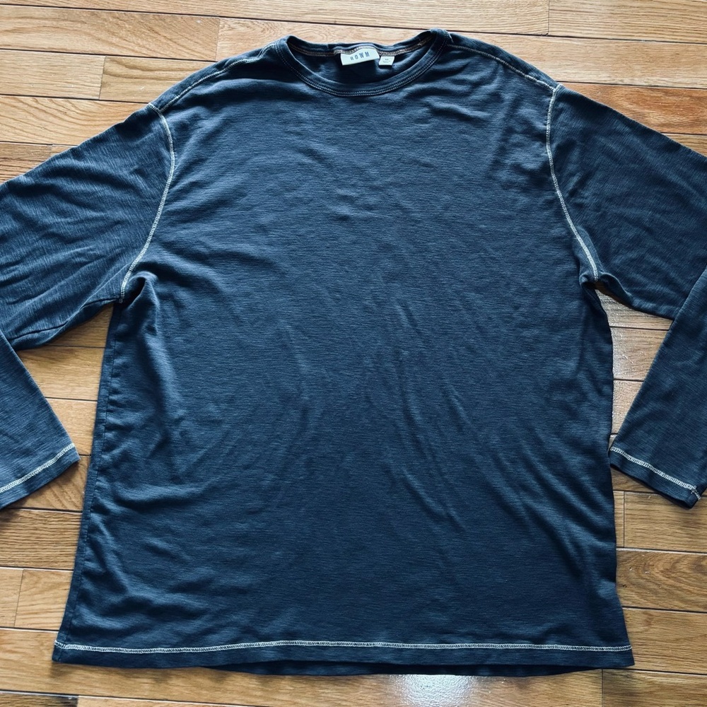 ROWM Stylish Dark Gray Long Sleeve Tee‎ size XL